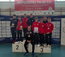 3 MEDALE na MISTRZOSTWACH POLSKI U15 - WOLA KRZYSZTOPORSKA 