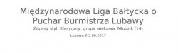ZAWODY o PUCHAR BURMISTRZA LUBAWY 