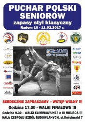 PROGRAM PUCHARU POLSKI SENIORÓW - RADOM 10-11.02.2017